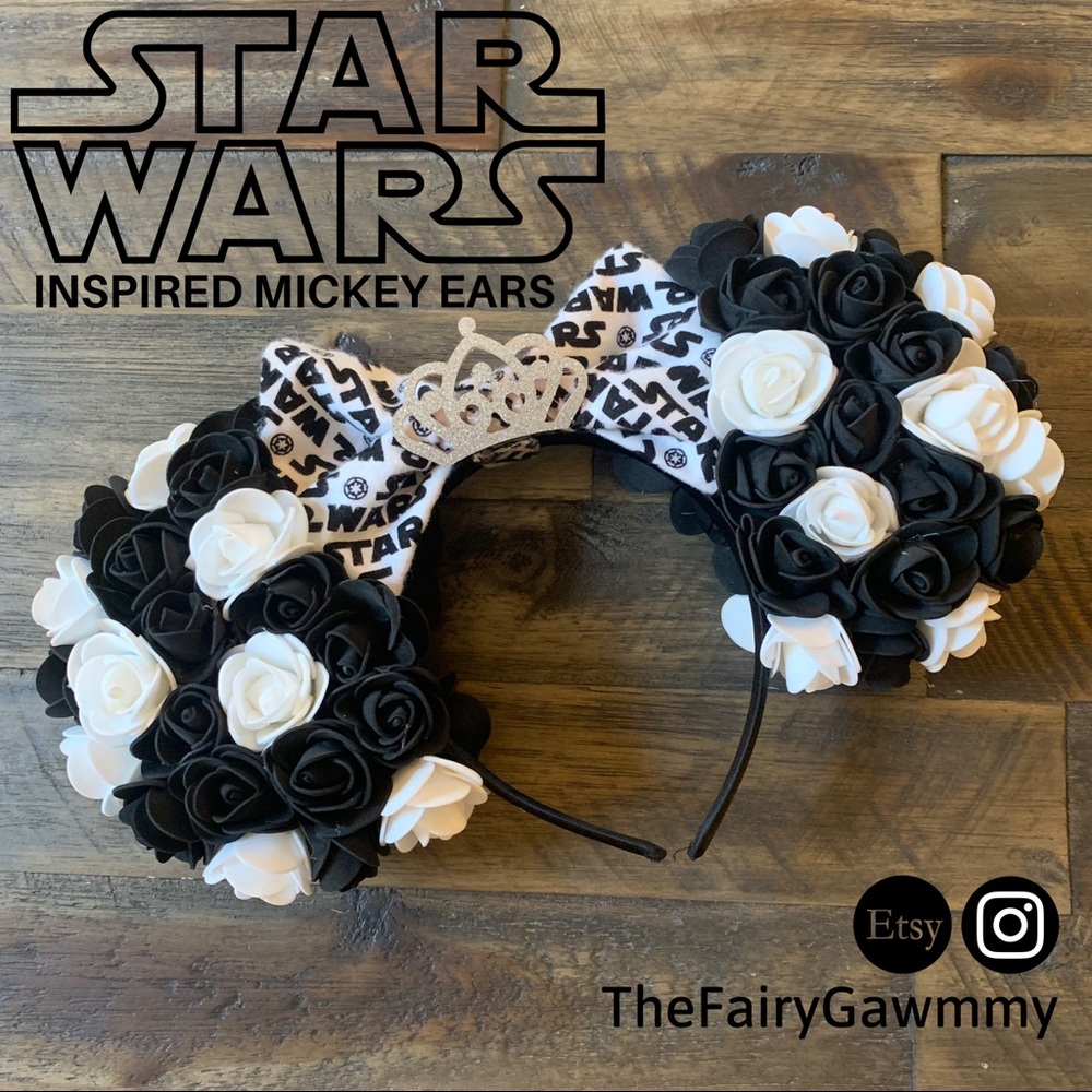 STAR WARS Inspired Floral Mickey Ears!